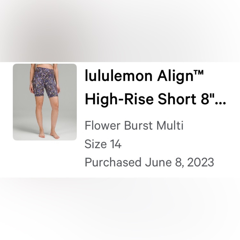 Lululemon Athletica Multicolor Floral Shorts